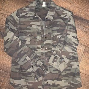 Camo Button Up Shirt